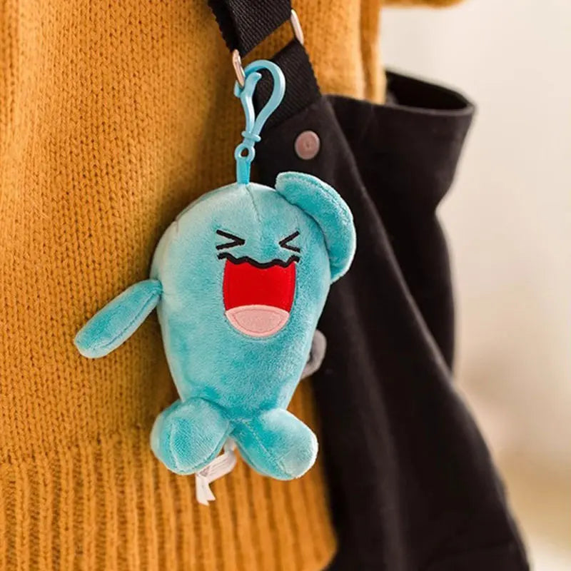 Anime Pokemon Pikachu Mew Psyduck Squirtle Bulbasaur Kawaii Stuffed Plush Toys School Bag Backpack Pendant Doll Keychain Gift Beauty World Shop