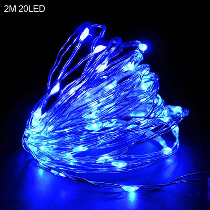 2M 20LED Santa Claus Snowflake LED Light String Christmas Decoration For Home Xmas Tree Ornament 2025 Navidad Kids Gift New Year Beauty World Shop
