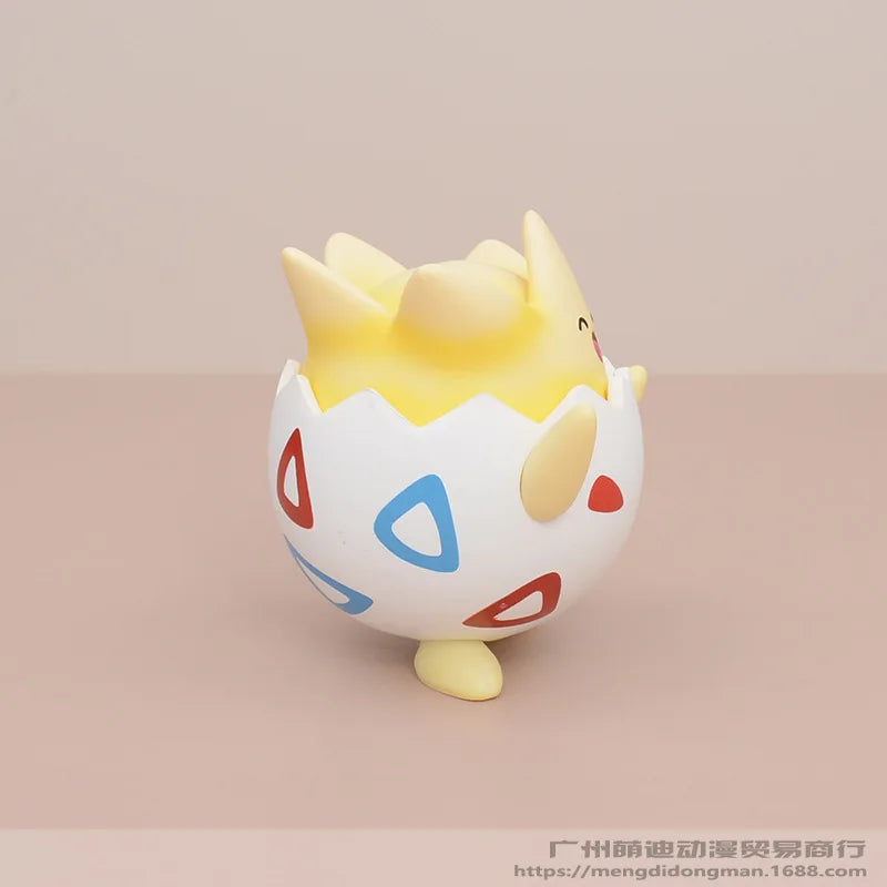 Kawaii Pokemon Happy Togepi Anime Figure Car Desktop Ornament Cute Model Doll Boys And Girls Toys Surprise Gift Collectible Beauty World Shop