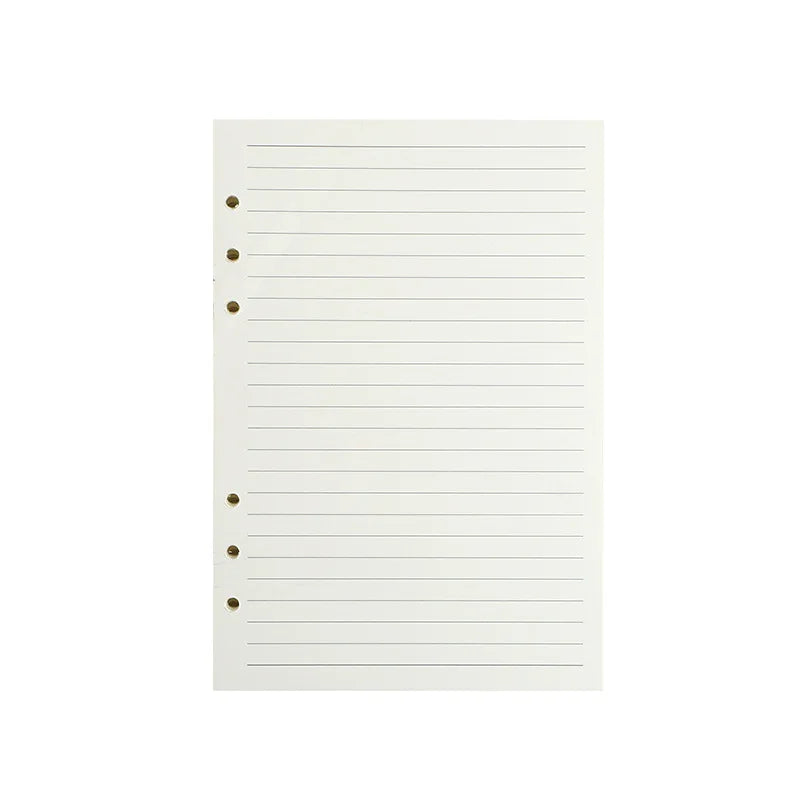 45 Sheets A5 A6 A7 Loose Leaf Notebook Refill Spiral Binder Inner Page Line Blank craft  Grid Inside Paper Stationery Beauty World Shop