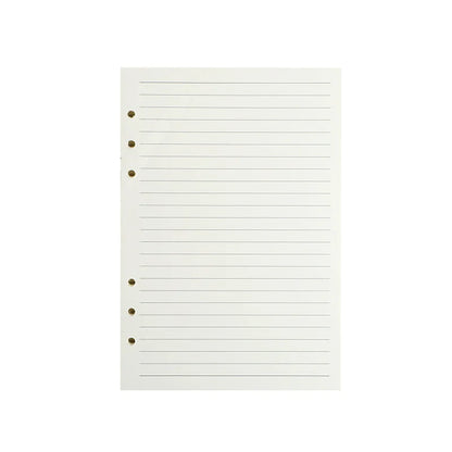 45 Sheets A5 A6 A7 Loose Leaf Notebook Refill Spiral Binder Inner Page Line Blank craft  Grid Inside Paper Stationery Beauty World Shop