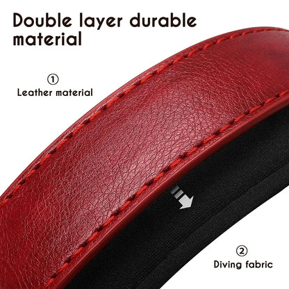 Personalized Customized Leather ID Nameplate Dog Collar Soft Padded Dogs Collars Free Engraving Name for Small Medium Large Dogs Beauty World Shop