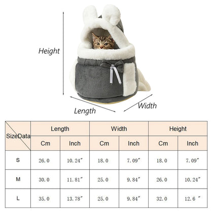 Outdoor Travel Chihuahua Puppy Dog Carrier Bacpack Winter Warm Pet Carrying Bags for Small Dogs Yorkshire Cat Nest mascotas Home