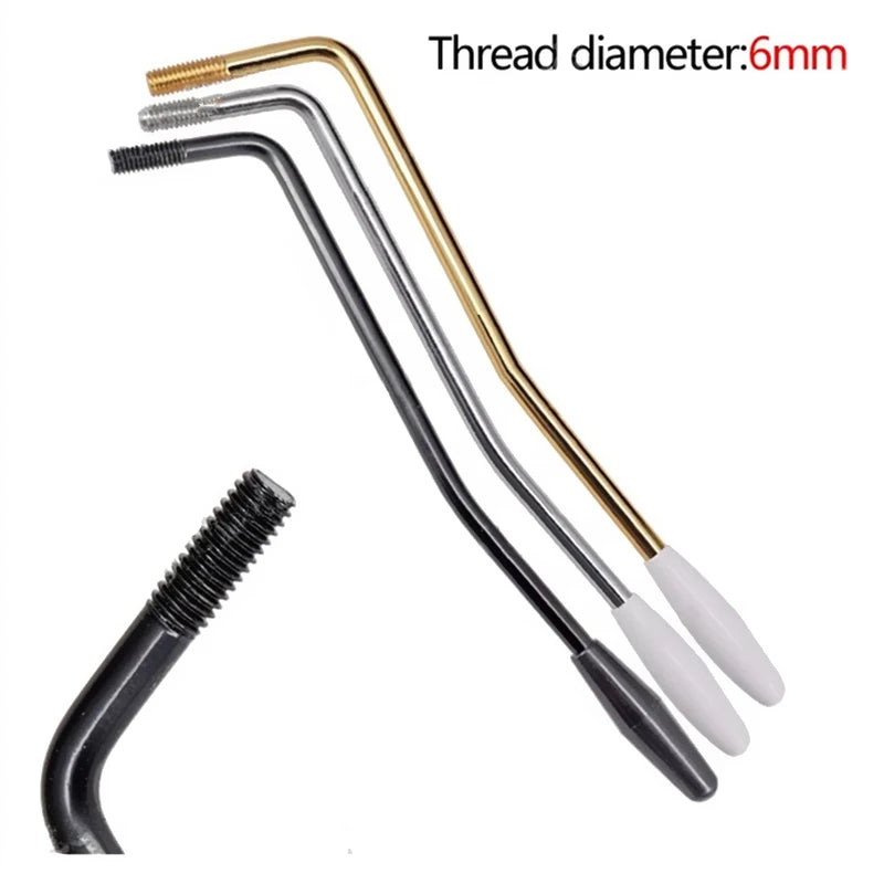 M6 Tremolo Bridge Arm Whammy Bar for Electric Guitar Chrome Black Gold Thread Diameter 6mm Guitar Accessories Beauty World Shop