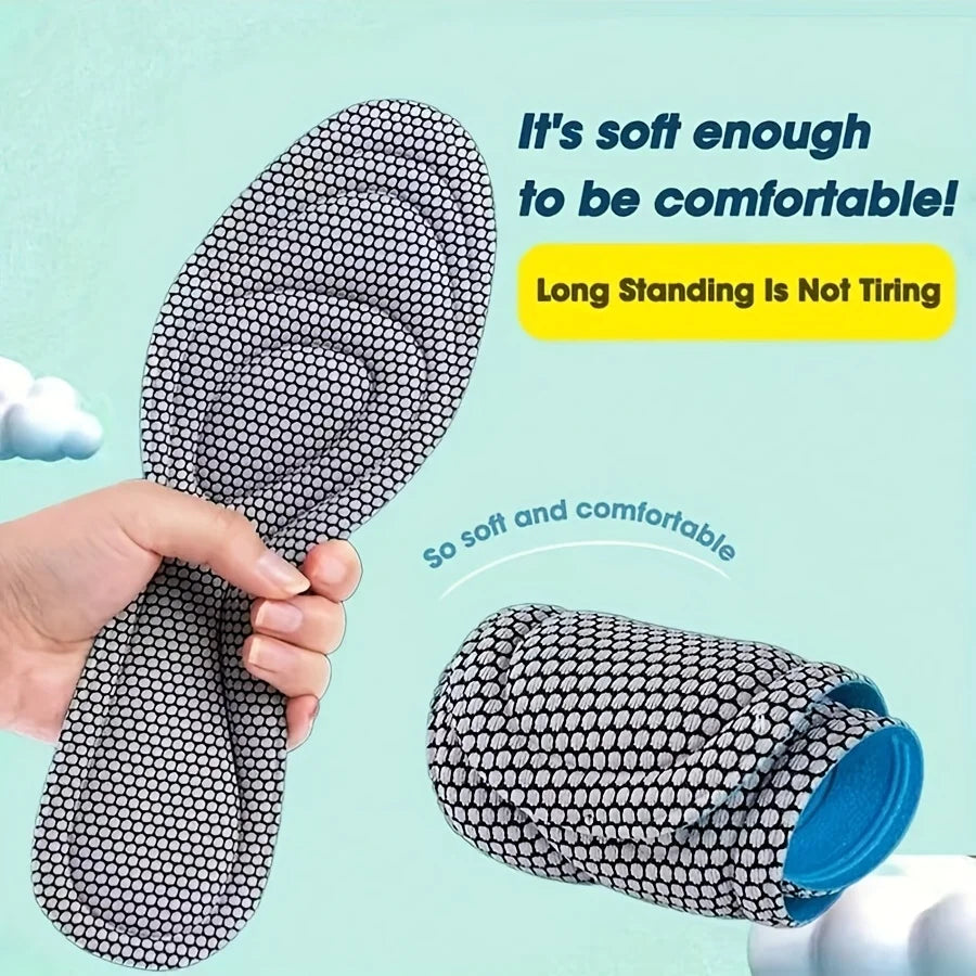 1/2 Pairs Memory Foam disposable Insoles for Shoes Antibacterial Deodorization Sweat Absorption Insert Sport Shoes Pads Beauty World Shop