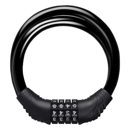 Bike Lock Mountain Bike Portable Security 4-digit Code Bike Lock for Bicycle Motorcycle Scooter Beauty World Shop
