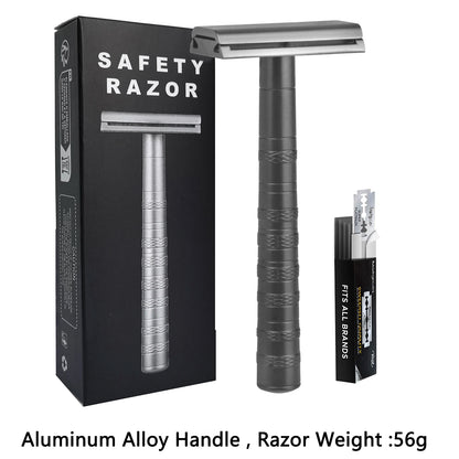 Double Edge Safety Razor with 5 Spare Blades 30° Angled Precision Reusable Single Blade Razors for Men and Women Beauty World Shop