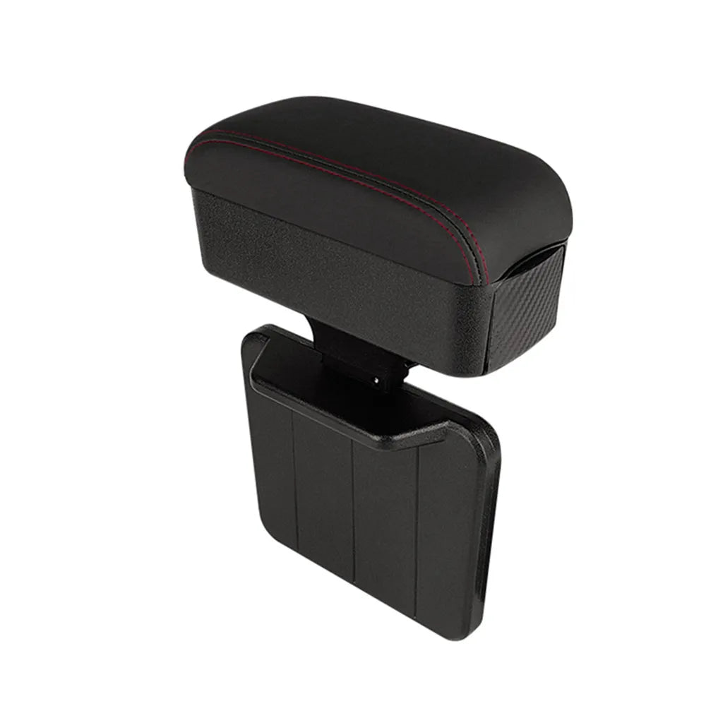 Height Adjustable Car Center Console Gap Storage Organizer with Liftable Tray Elbow Support Armrest Pad for SUV Sedan Beauty World Shop