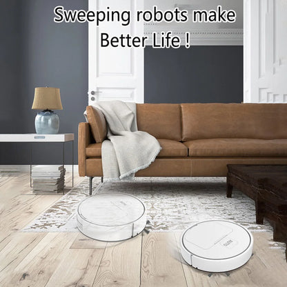 Robotic Vacuum and Mop Combo Automatic Cleaning Sweeping Machine USB Rechargeable Quiet Cleaning for Pet Hair Carpets and Floors