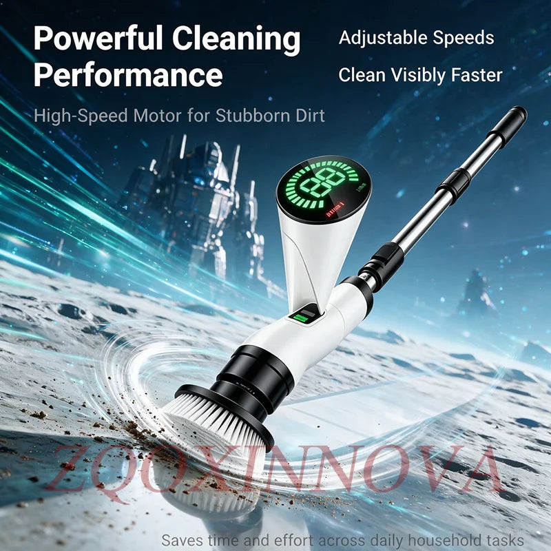 Cordless Multipurpose Cleaning Brush Household Electric Spin Scrubber Kitchen Gadget Hair Brush Bathroom Toilet Mop for Home Cle Beauty World Shop