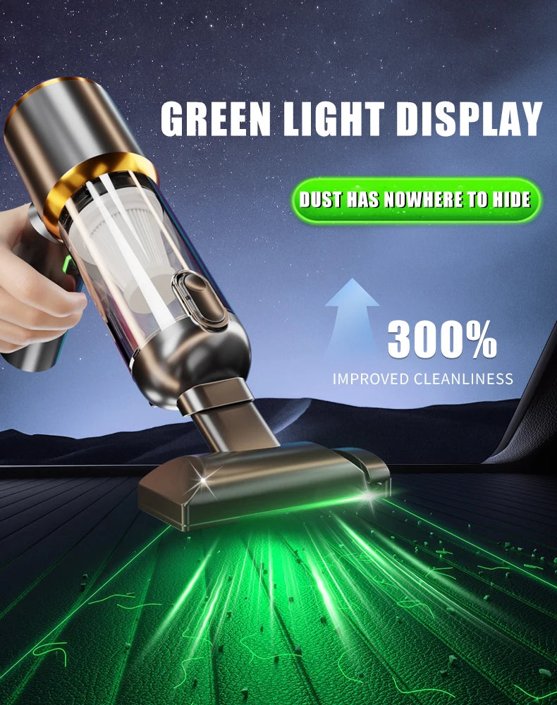 CENRR 998000PA Car Vacuum Cleaner Strong Suction Cordless Wireless Cleaner Handheld Portable Vacuum Cleaner Cleaning Machine Beauty World Shop