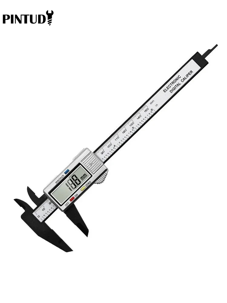 1PC Plastic Vernier Caliper Digital Display Caliper Mini Text Play Caliper Student Vernier Ruler 0 to 150mm Measuring Tool Beauty World Shop