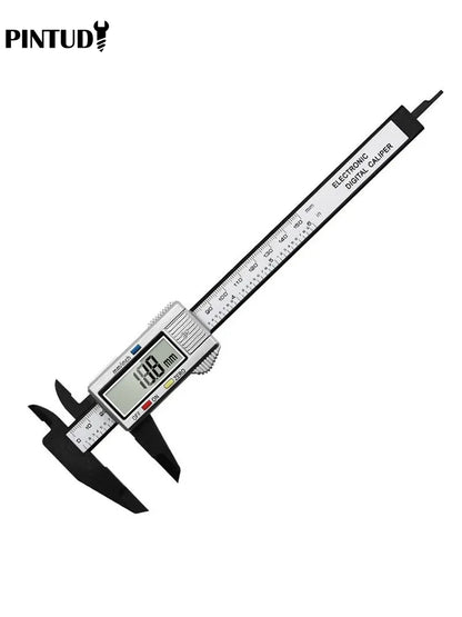 1PC Plastic Vernier Caliper Digital Display Caliper Mini Text Play Caliper Student Vernier Ruler 0 to 150mm Measuring Tool Beauty World Shop
