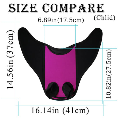Mermaid Monofin, Swim Fin for Kids Mermaid Tail Girl Snorkel Fins Swim Flippers Full Foot Water Sports Enthusiasts Diving Fins Beauty World Shop