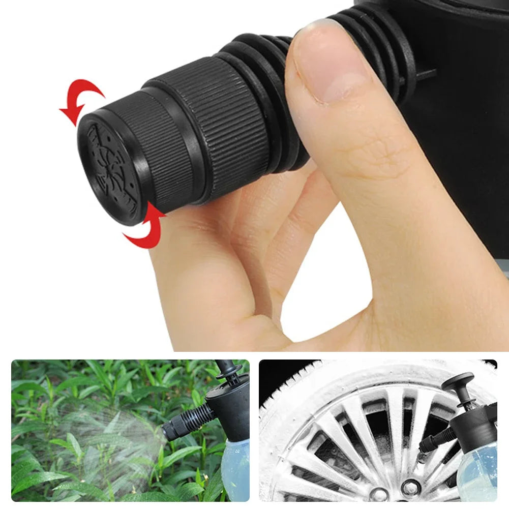 2L Foam Sprayer Car Wash Hand-held Foam Watering Can Air Pressure Sprayer Plastic Disinfection Water Bottle Car Cleaning Tools Beauty World Shop