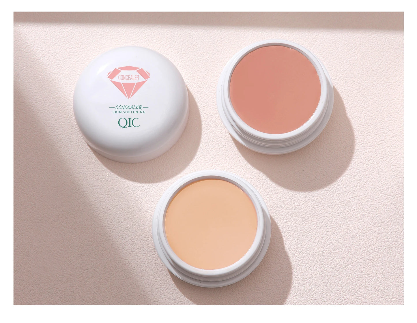 QIC Waterproof & Sweatproof Concealer Cream - Tattoo coverage, Long-Lasting Foundation, Natural,Full coverage, All Skin Types Beauty World Shop
