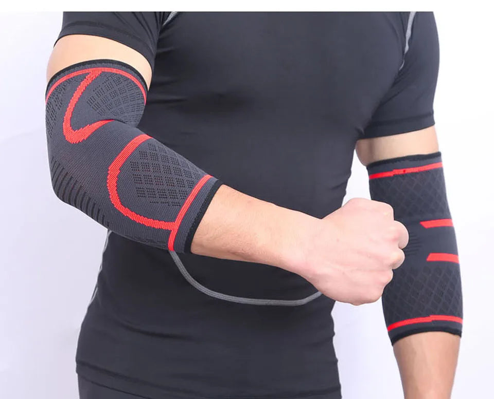 AOLIKES 1PCS Elbow Support Elastic Gym Sport Elbow Protective Pad Absorb Sweat Sport Basketball Arm Sleeve Elbow Brace Beauty World Shop