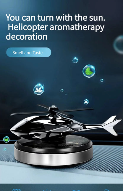 Helicopter Styling Solar Car air freshenerDecorative Aromatherapy Car interior accessories Propeller rotary perfume diffuser Beauty World Shop