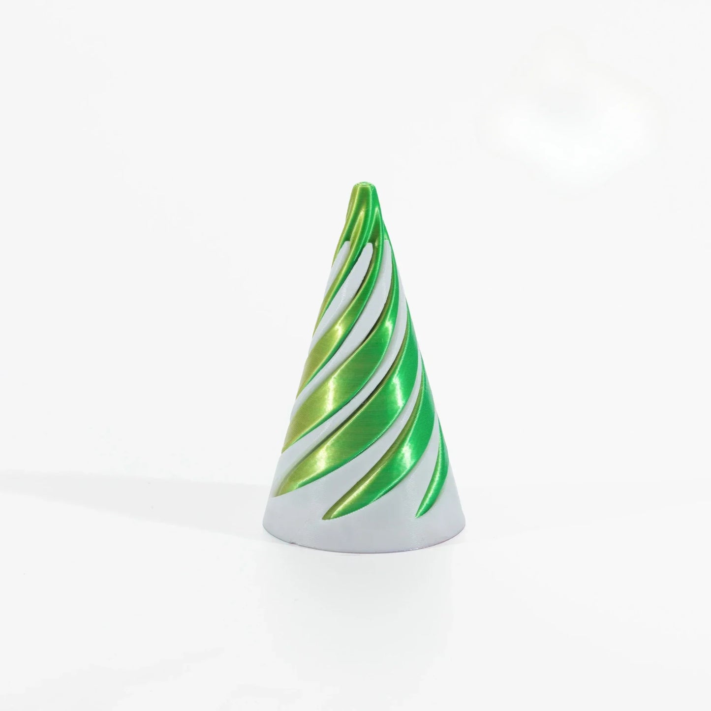 3D Printed Spiral Cone Toy Impossible Pyramid Passthrough Sculpture Pass Through Pyramid Toy Mini Vortex Thread Illusion Beauty World Shop
