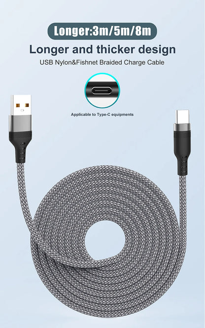 USB TYPE C Cable 5A Super Fast Charge Cable for iPhone 15 16 17 Full range Huawei Samsung oppo oneplus Universal USB C Extension Beauty World Shop