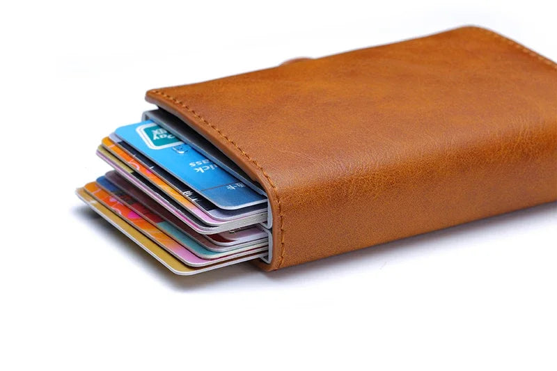 Anti Rfid Carbon Fiber Credit Card Holder Mens 14 Bank Cardholder Case Wallet Metal Minimalist Wallet Money Bag Male Purses Beauty World Shop