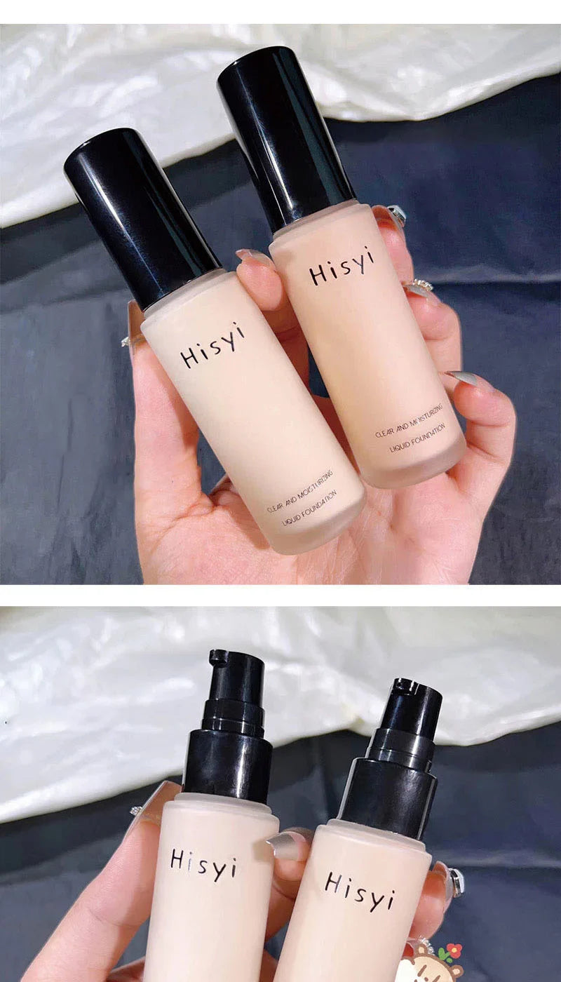 The liquid foundation is light, matte, naturally brightening, and does not come off makeup. The natural complexion is frosty, Beauty Trend Shop
