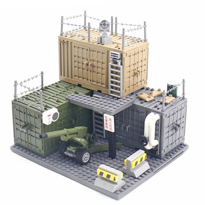 World War 2 WW2 Army Military Soldiers SWAT Police Container Weapon Cannon Base Model Building Blocks Bricks Children's Toys Beauty World Shop