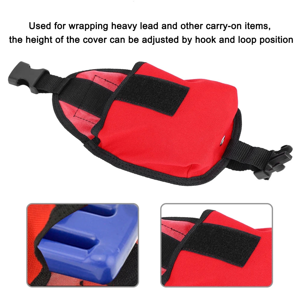 KEEP DIVING Diving Weight Pocket 2KG Scuba Diving Weight Belt Pocket with Quick Release Buckle Beauty World Shop