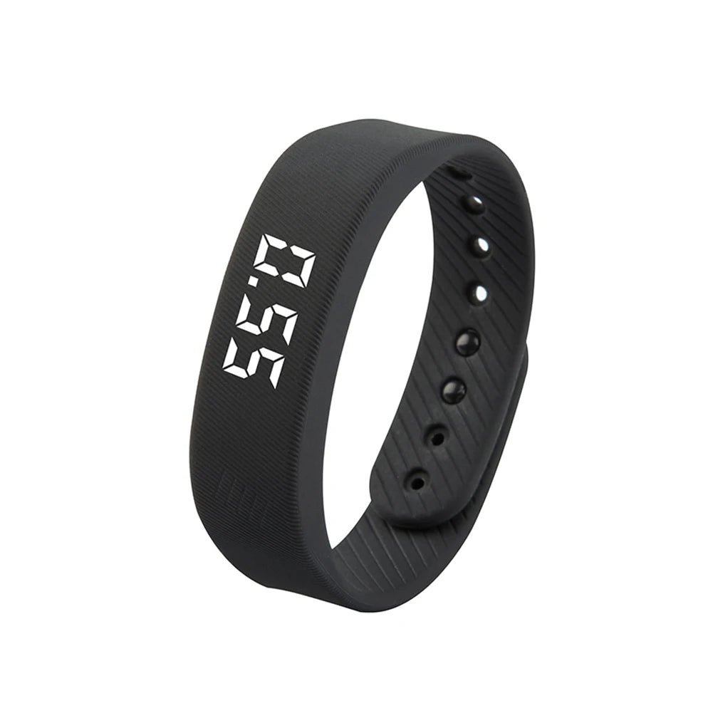 LED Digital Smart Wristbands Waterproof Smart Clock Smartband With Running Pedometer Monitor Smart Band Vibration Alarm Reminder Beauty World Shop