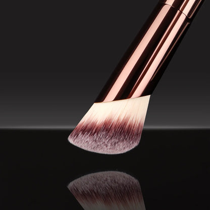 1pc Professional Foundation Brush Set, Beveled Tubular Makeup Brush, Makeup Tools With Soft Fiber For Easy Carrying, Brush For T Beauty World Shop