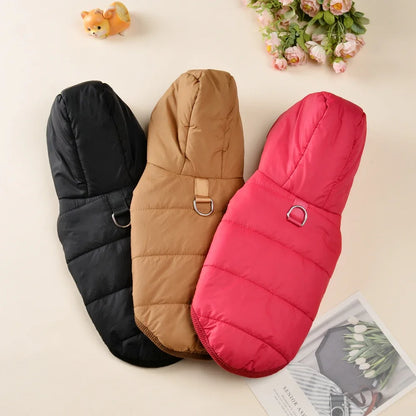 Warm Fleece Dog Coat Hoodie For Small Medium Dogs Winter Puppy Clothes Jacket With D-ring Thick Cozy Pug Dachshund Parka Costume Beauty World Shop