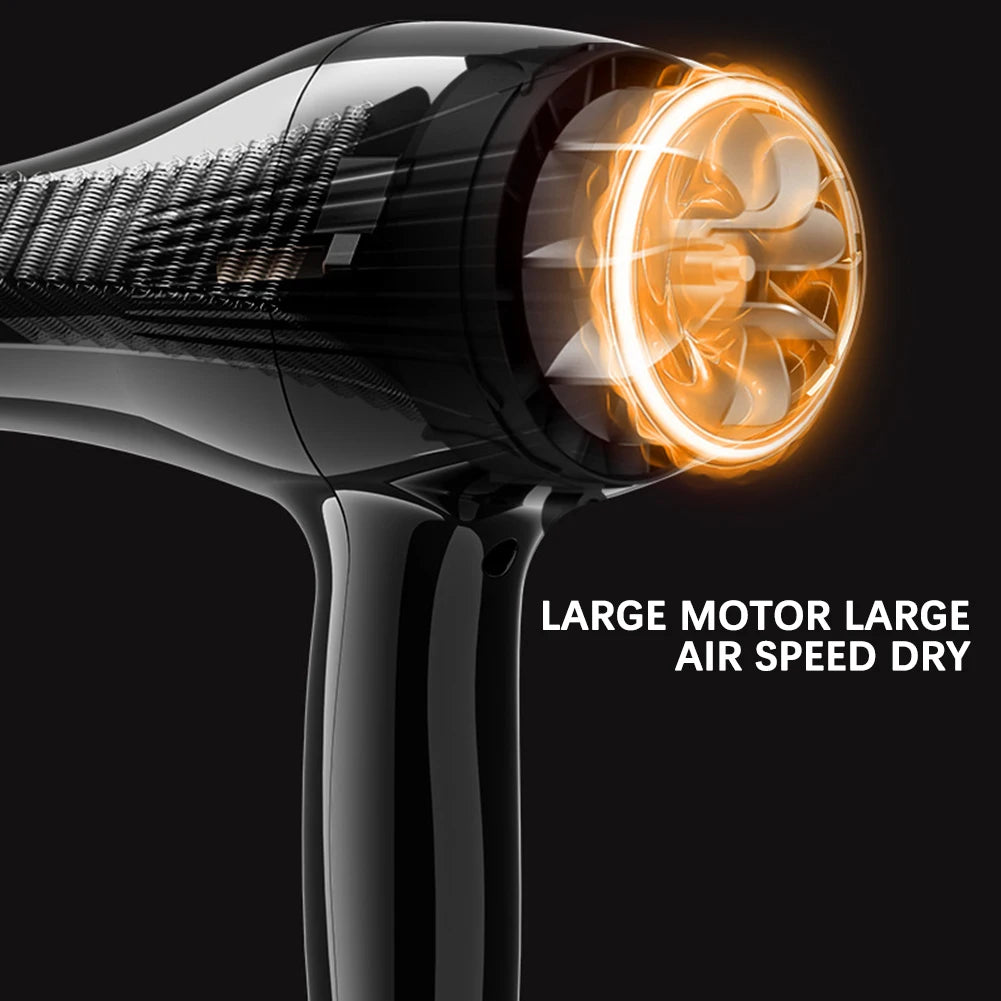 6 In 1 High-Powered Low Noise Hair Dryer Powerful Fast Dry Hot Cold Wind Hair Dryer For Home Travel Hair Styling Beauty World Shop