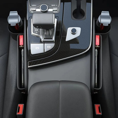Car Seat Gap Water Cup Holder Leather Universal Crevice Side Storage Box Driver Front Auto Seat Gap Filler Organizer In the Car Beauty World Shop