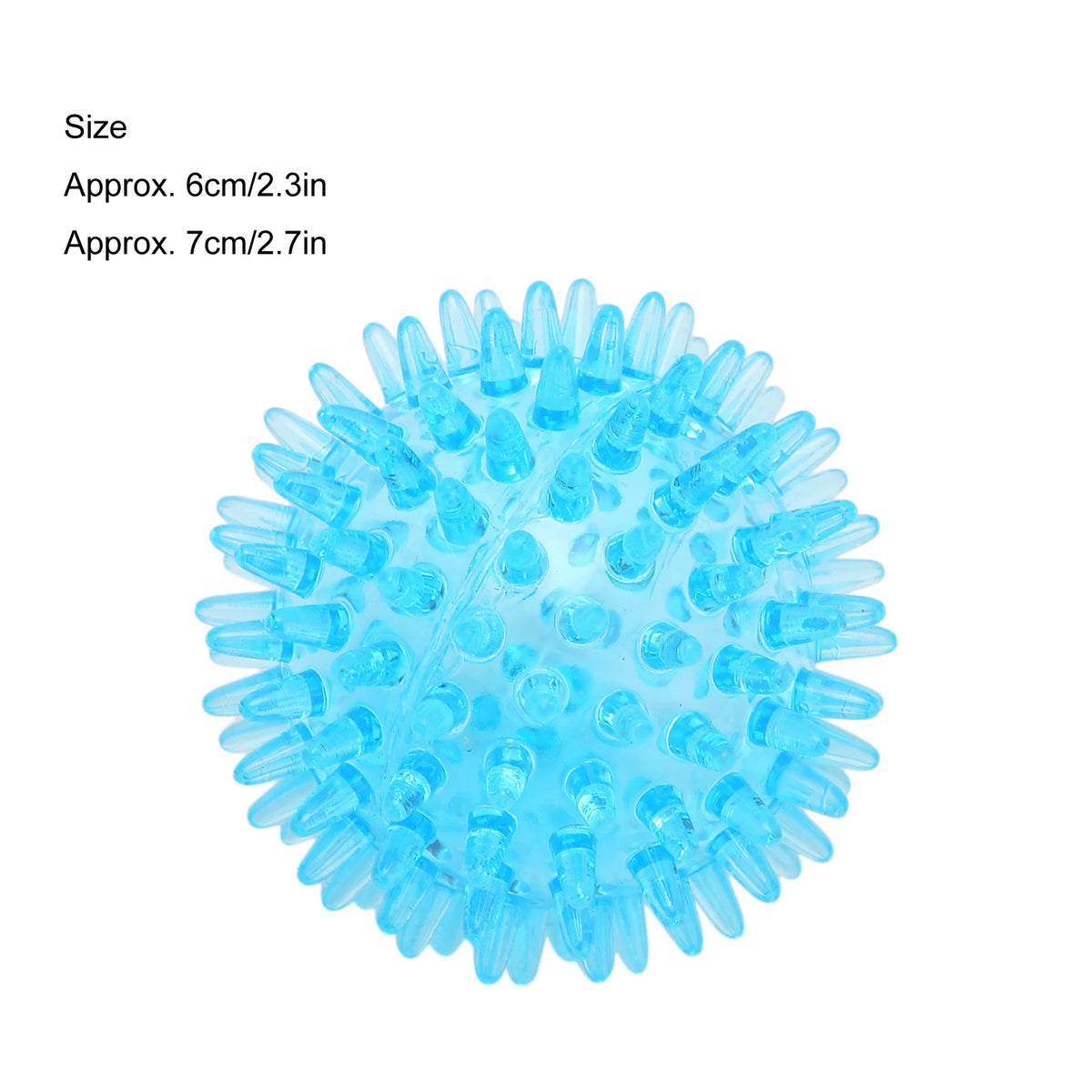 Spiky Ball Hollow Soft Transparent Strength Recovery Exercise Stress Relief Massage Ball for Hand Wrist Beauty World Shop