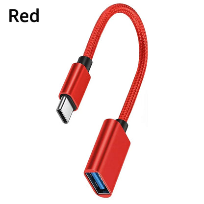Android Type-C to USB 2.0 Conversion Cable, USB Flash Drive, Data Tablet, Card Reader, OTG Connection Box, Mouse Beauty World Shop