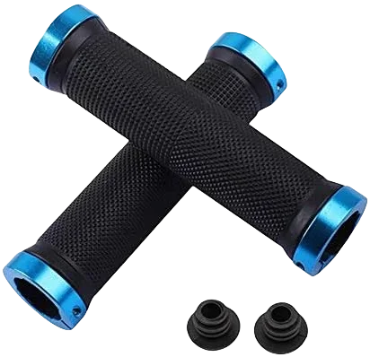Bicycle Rubber Grips Alloy Lock Non-Slip Rubber Bicycle Handlebar Grips Double Aluminum Lock on Locking Bicycle Handlebar Grips Beauty World Shop