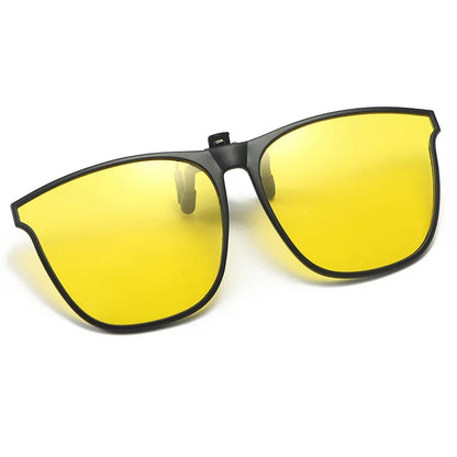 Polarized Clip On Sunglasses Men Women Car Driver Goggles Night Vision Eyewear Anti Glare Vintage Square Sun Glasses Beauty World Shop