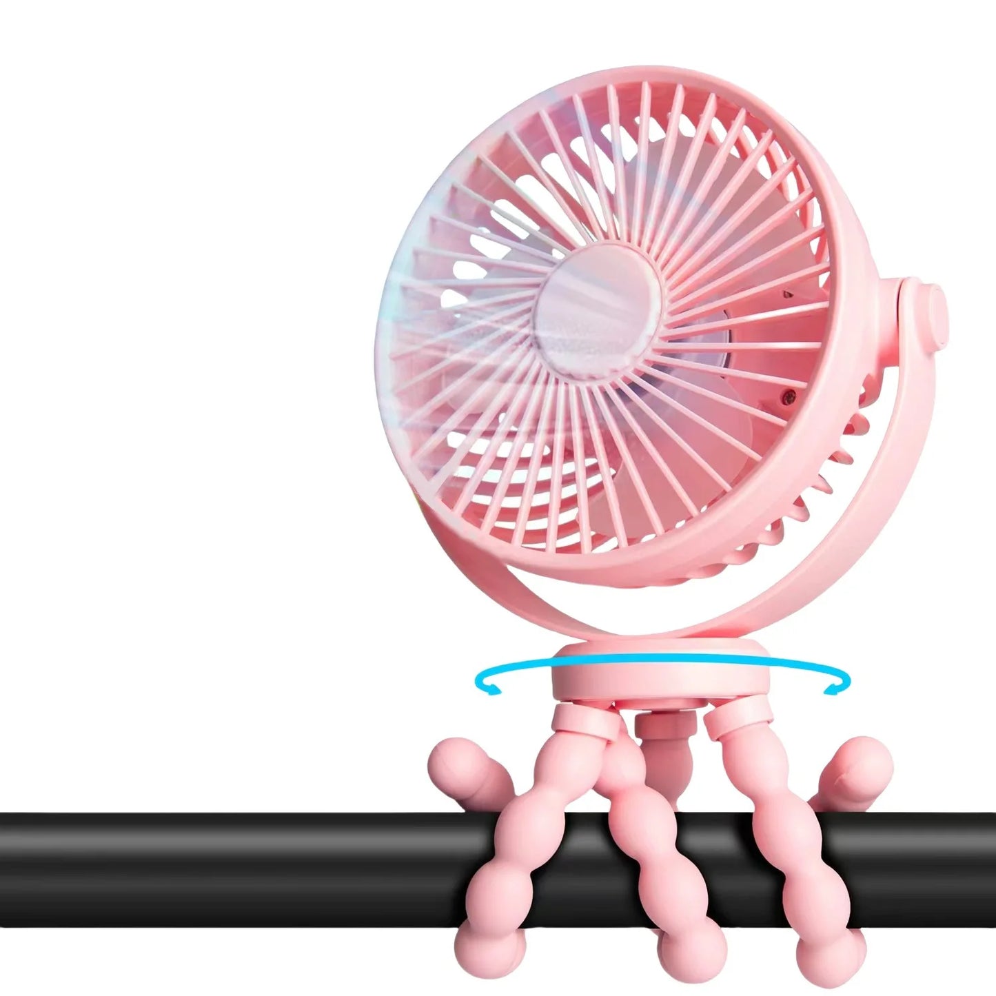 New 5200 mah multi-functional stroller Mini fan Portable USB charging small fan Mobile phone seat outdoor handheld Octopus fan
