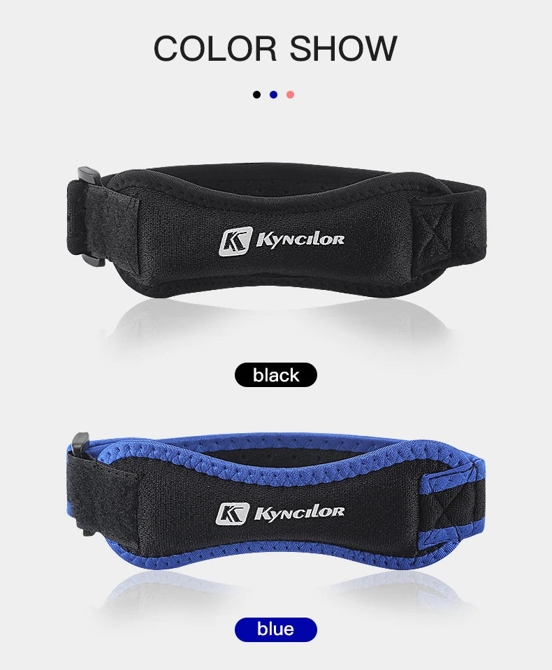 1PC Patella Kneecap Band Adjustable Silica Gel Knee Tendon Strap Protector Knee Pad Running Sports Cycling Gym Knee Support Beauty World Shop