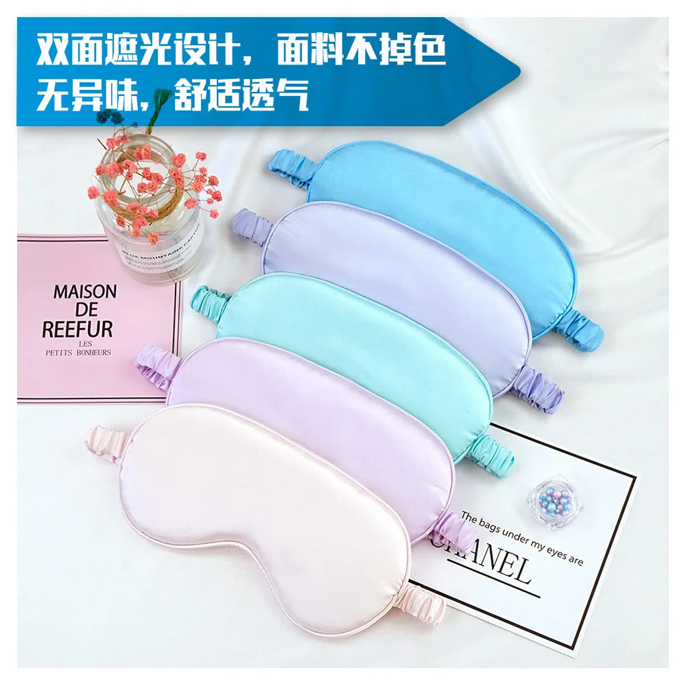 Imitated Silk Eye Patch Shading Sleep Eye Mask Eyepatch Travel Relax Cover Eyeshade Health Sleeping Shield Eye Care Tools Beauty World Shop