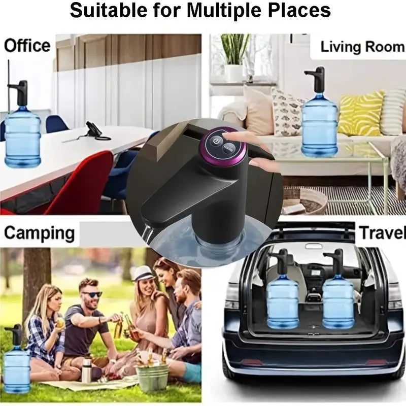 Portable 5-gallon Water Dispenser with USB Charging-Automatic Electric Pump Suitable for Home, Office, and Outdoor Use Beauty World Shop