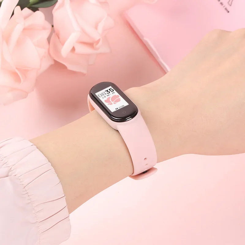 official Silicone Strap For Xiaomi Mi Band 4 5 6 7 Bracelet Sport Watch Wristband Miband4 miband7 Correa Mi band 3 4 5 6 7 Band Beauty Fashion