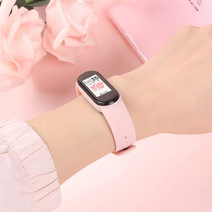 official Silicone Strap For Xiaomi Mi Band 4 5 6 7 Bracelet Sport Watch Wristband Miband4 miband7 Correa Mi band 3 4 5 6 7 Band Beauty Fashion