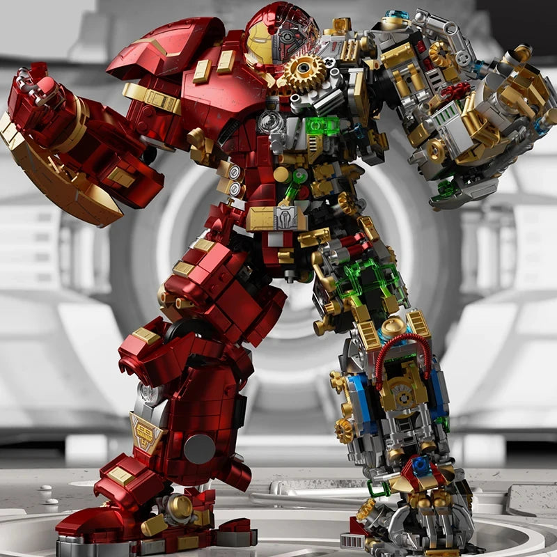 Variety Iron Heroes Blocks Action Figures Mark Building Sets Buster Mech DIY Brick Collectible Toys for Boys Adult Kids Gifts Beauty World Shop