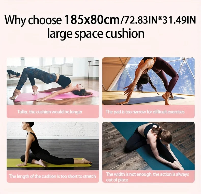10/15MM Thick NBR Yoga Mats Anti-slip Sport Fitness Mat Blanket For Exercise Yoga And Pilates Gymnastics Mat Fitness Equipment Beauty World Shop