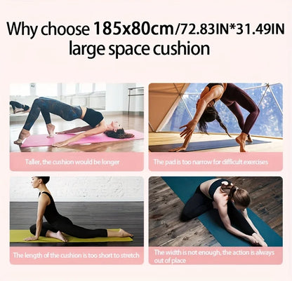 10/15MM Thick NBR Yoga Mats Anti-slip Sport Fitness Mat Blanket For Exercise Yoga And Pilates Gymnastics Mat Fitness Equipment Beauty World Shop
