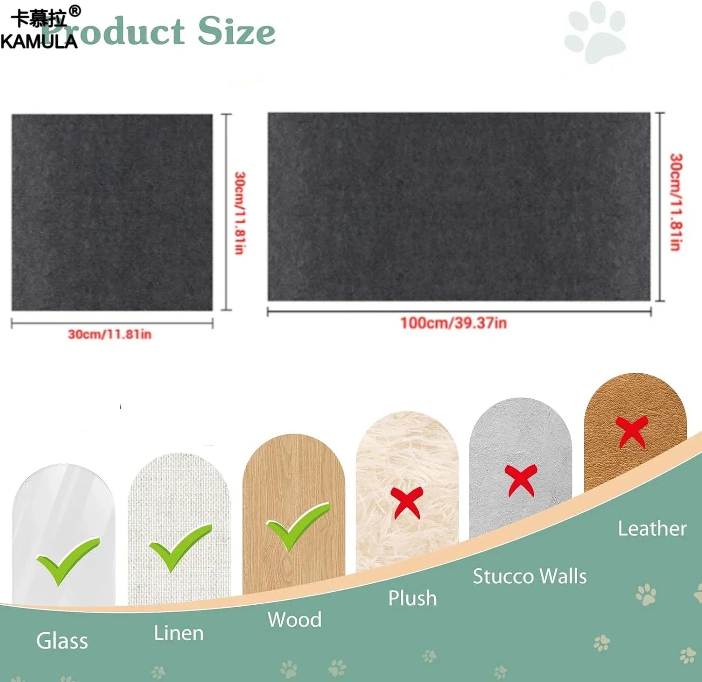 Self-Adhesive Cat Scratching Mat Trimmable Cat Carpet Cat Scratching Carpet Corner Wall Cat DIY Scratch Furniture Protector