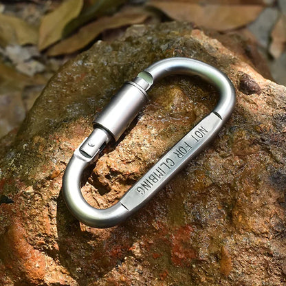 4-6PCS Carabiner Set For Key Camping Survival EDC Outdoor Keychain Clip  Alloy Aluminum Tactical Caribiner Hook Karabiners Beauty World Shop