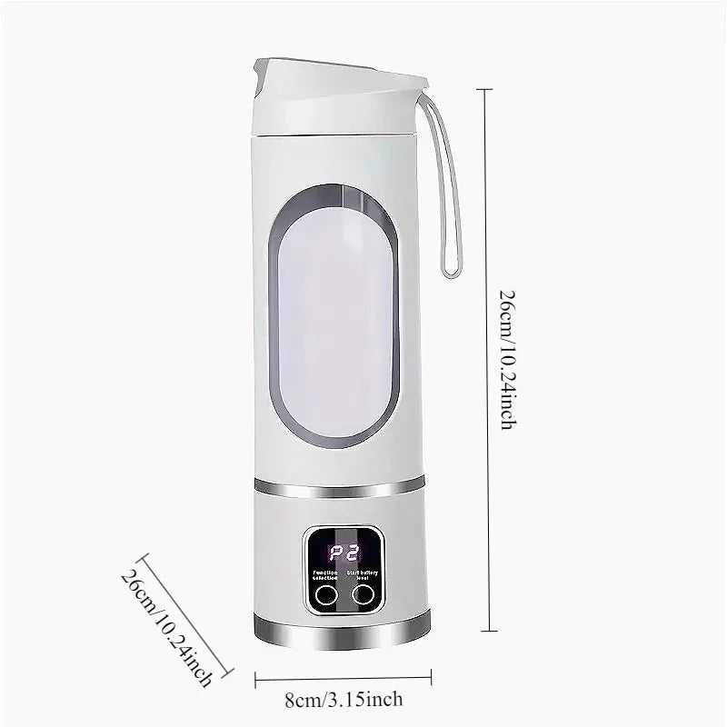 blender juicer Portable Electric Juicer 450ml 8 Blades Travel Juicer Machine Chargeable Shakes Smoothie Blenders Fresh Juice Cup Beauty World Shop