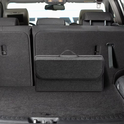 1PC Dark gray car felt storage box car storage bag enlarged and thickened soft felt storage box household storage box Beauty World Shop
